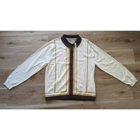 NWT Madewell Button-Up Long-Sleeve Sweater Polo in Small - Picture 3 of 6